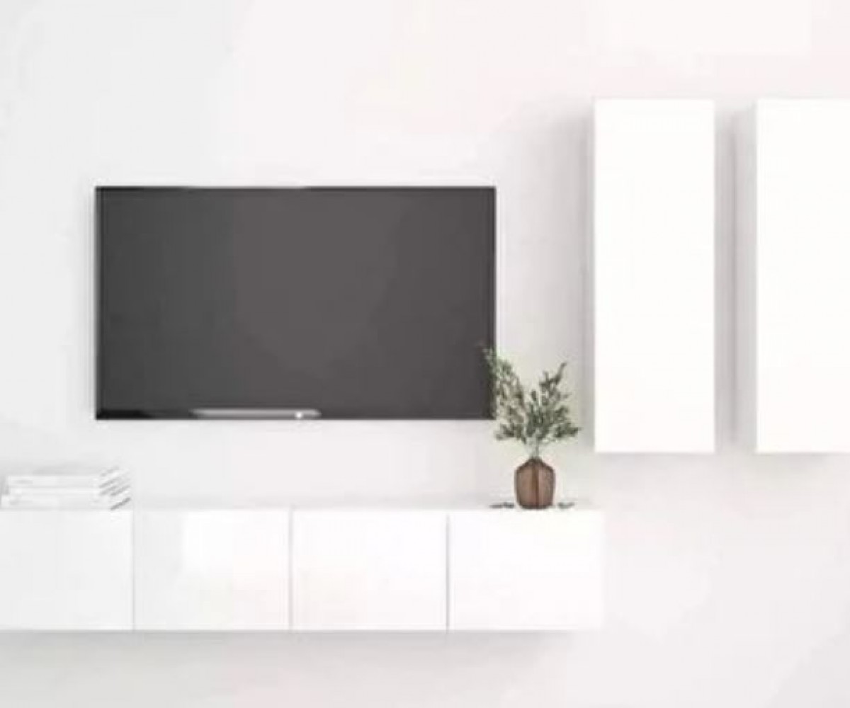 Mozide MDF White Antos TV Ünitesi