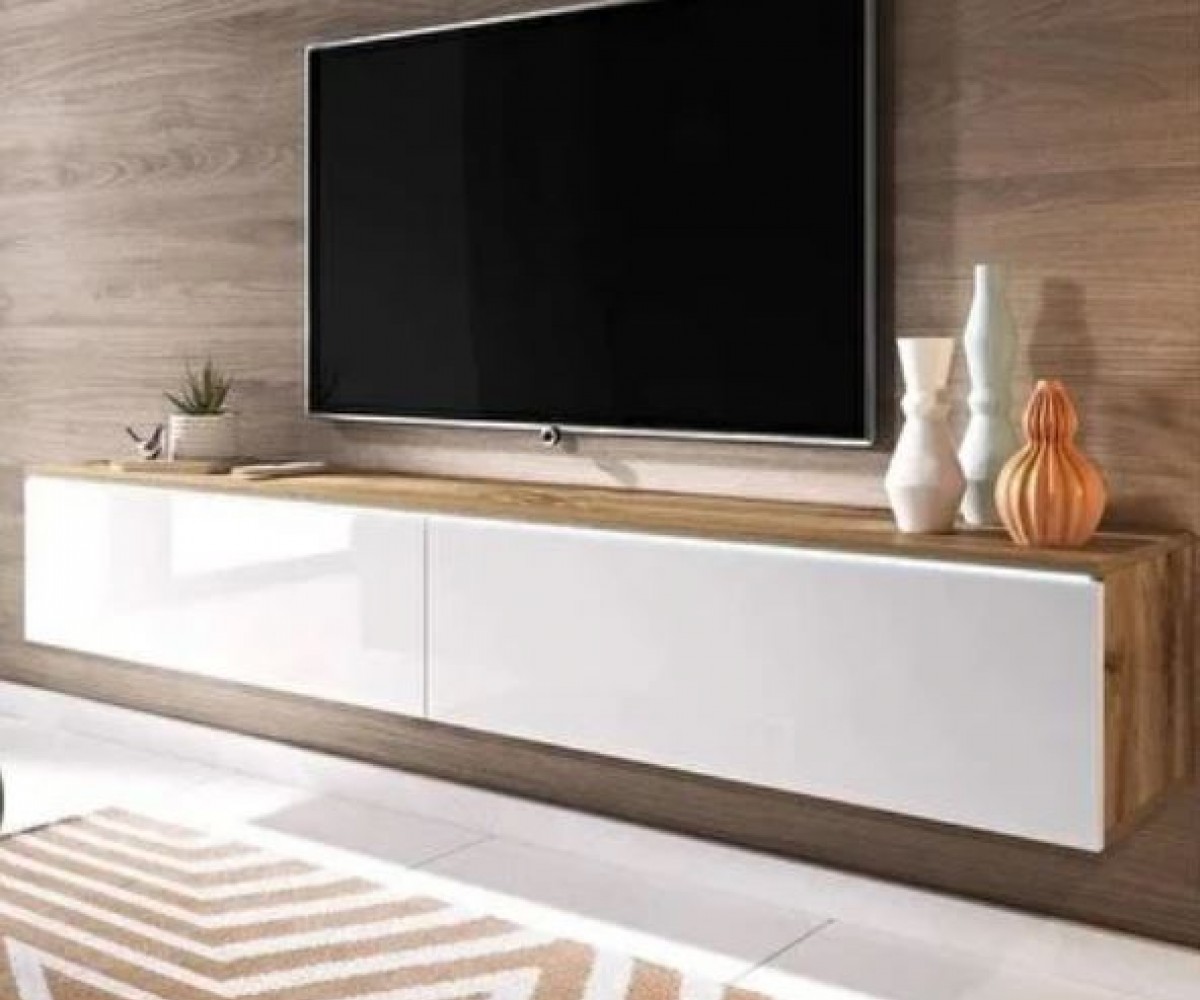 Mozide MDF White Oak  TV Ünitesi