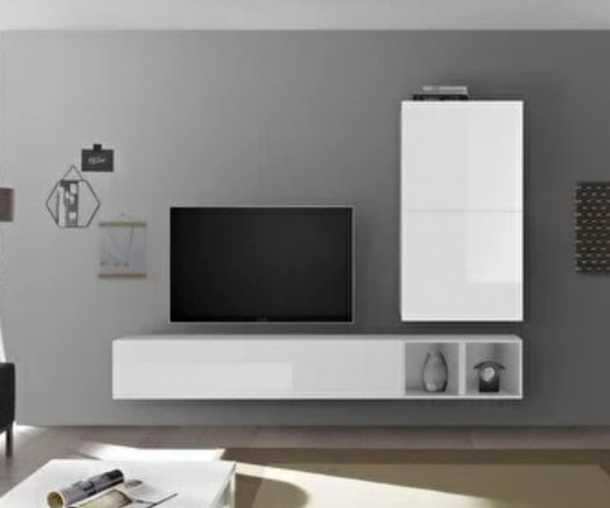 Mozide MDF White Forest TV Ünitesi