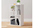 Mozide Scatola kitaplık, beyaz çok amaçlı dolap, 90 cm kitaplık modelleri, suntalam kitaplık, dar alanlar için dolap, modern ofis kitaplığı, uygun fiyatlı çok amaçlı dolap.